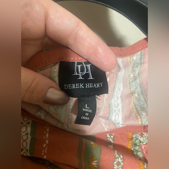 💰2/$10 Used Derek Heart Womens Dress-size L - Picture 3 of 6